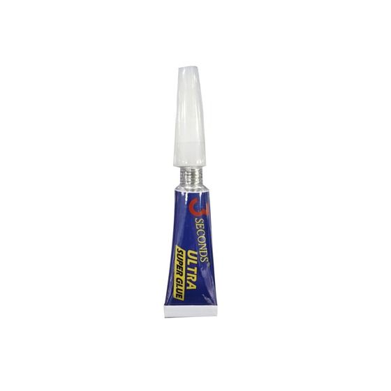 3 Second Super Glue – Instant Bond for Plastic, Wood, Metal, Glass, Rubber & Ceramics