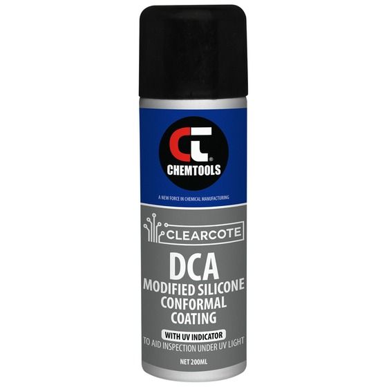 Clearcote DCA Modified Silicone Conformal Coating – UV Trace, 200°C Thermal Resistance