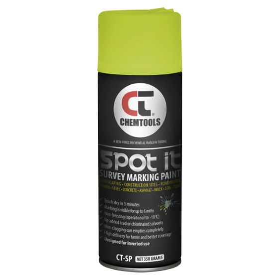 Spot It Fluro Yellow Survey Marking Paint – 5-Min Touch Dry, 6-Month Visibility