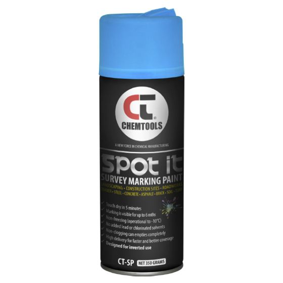 Spot It Fluro Blue Survey Marking Paint – Non-Clogging, 5-Min Touch Dry, 6-Month Mark