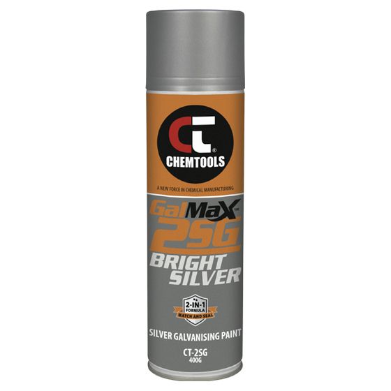 Jaycar GalMax 2SG Bright Silver 2-in-1 Galvanising Paint 400g