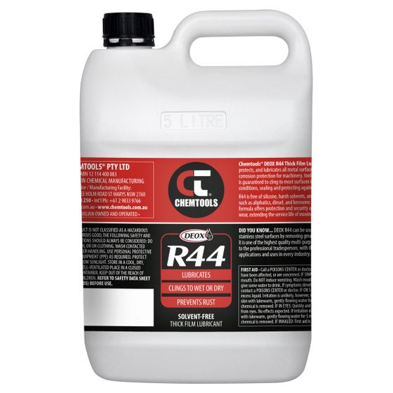 R44 Lubricant & Corrosion Inhibitor 5L – Silicone-Free, Food-Safe, Non-Conductive | Jaycar
