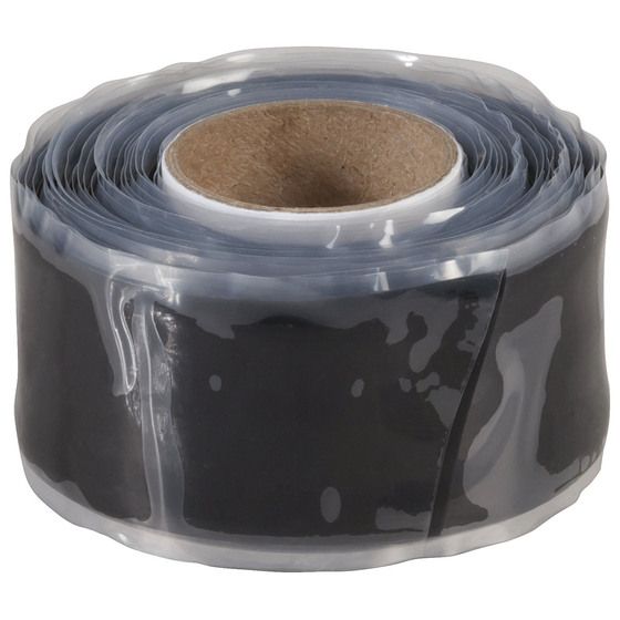 BLACK SELF-FUSING SILICONE TAPE 25MM X 3M