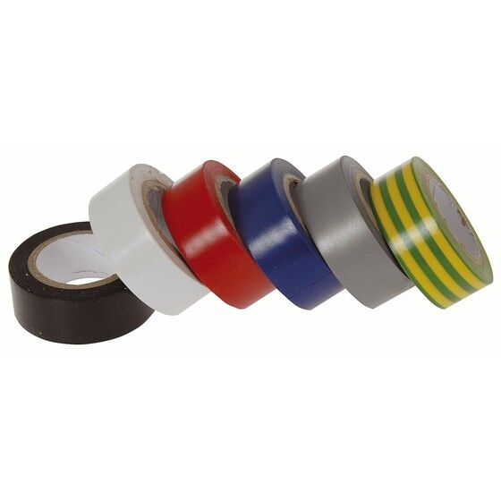 Insulation Tape 6-Pack – Green, Black, Yellow, White, Blue & Red