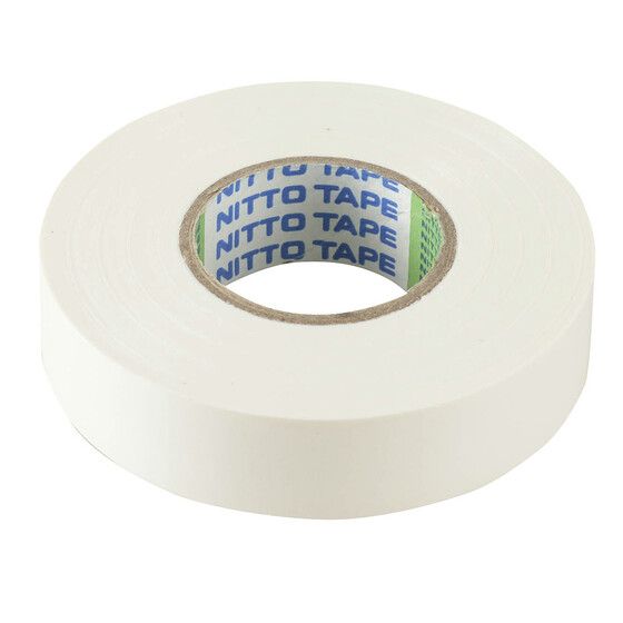 NITTO Insulation Tape – White 20m Roll (PVC Electrical)
