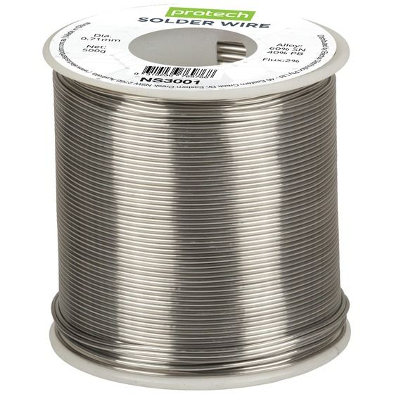 Duratech 0.71mm Tin/Lead Resin Core Solder – 500g Roll