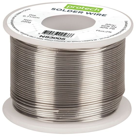 Duratech 0.71mm Tin/Lead Resin Core Solder – 200g Roll