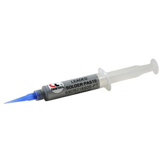 Jaycar Solder Paste SMD Syringe 15g – 63/37 Tin-Lead, Refrigerated Fresh Stock