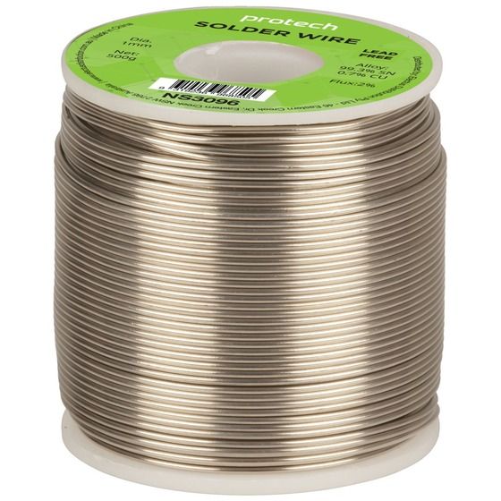 Jaycar Lead Free Solder 1mm Tin/Copper Resin Core – 500g Roll