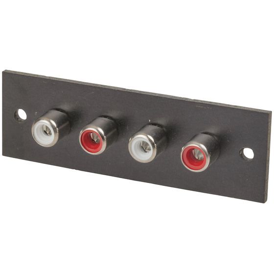 Jaycar 4 Way Phenolic RCA Socket – Inline Panel Mount