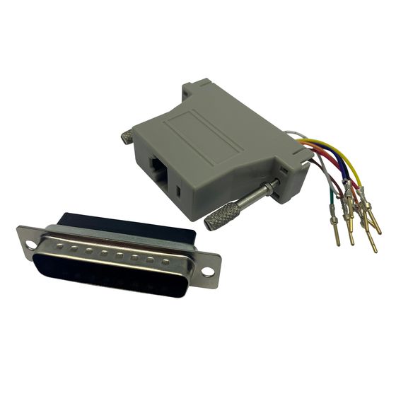 Jaycar D25 Plug to RJ45 Socket Computer Adaptor – RJ12 Compatible