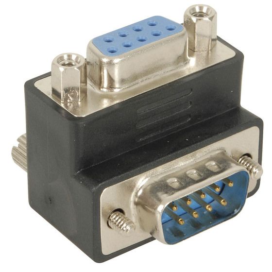 Jaycar Right Angle DB9 Male to DB9 Female Adaptor (PA0908)