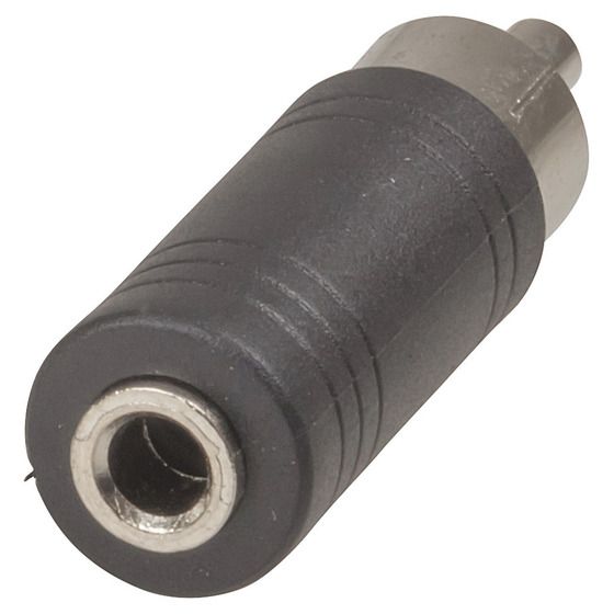 RCA PLUG TO 3.5MM MONO SOCKET ADAPTOR