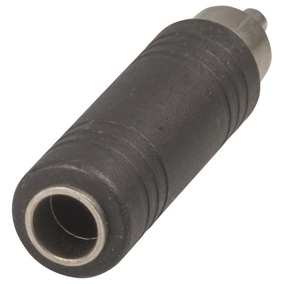 RCA PLUG TO 6.5MM MONO SOCKET ADAPTOR