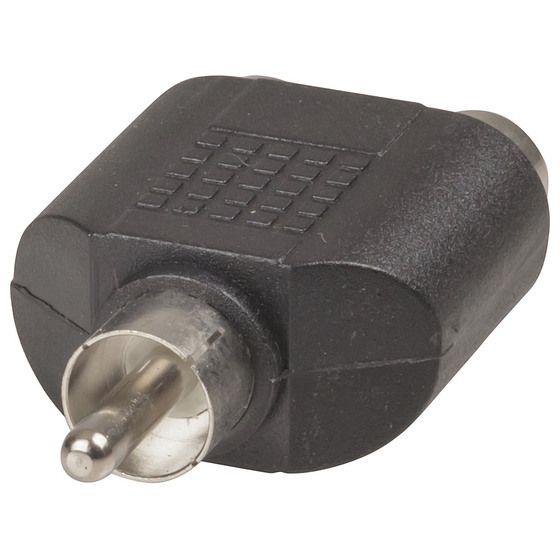 RCA Plug to 2 RCA Socket Adaptor – Jaycar