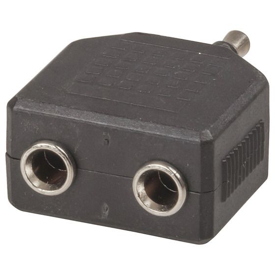 3.5MM STEREO PLUG TO 2 X 3.5MM STEREO SOCKETS ADAPTOR