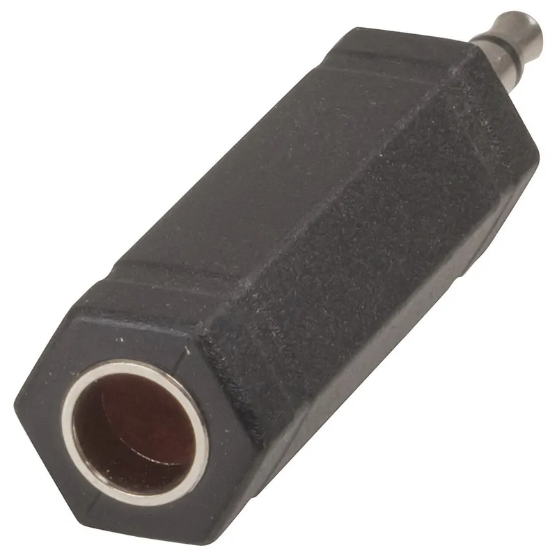 3.5mm Mono Socket to 6.5mm Mono Plug Adaptor | Jaycar Australia