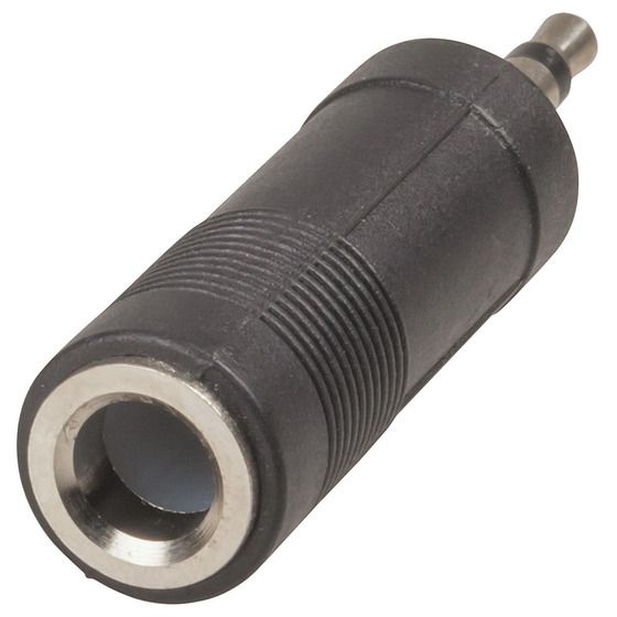 Jaycar 3.5mm Mono Plug to 6.5mm Stereo Socket Adapter