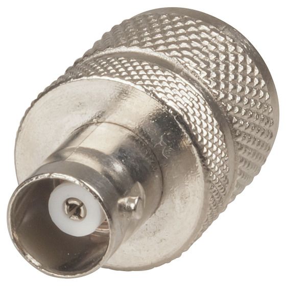 PL259 Plug to BNC Socket Adaptor | Coaxial CCTV & Video Connector