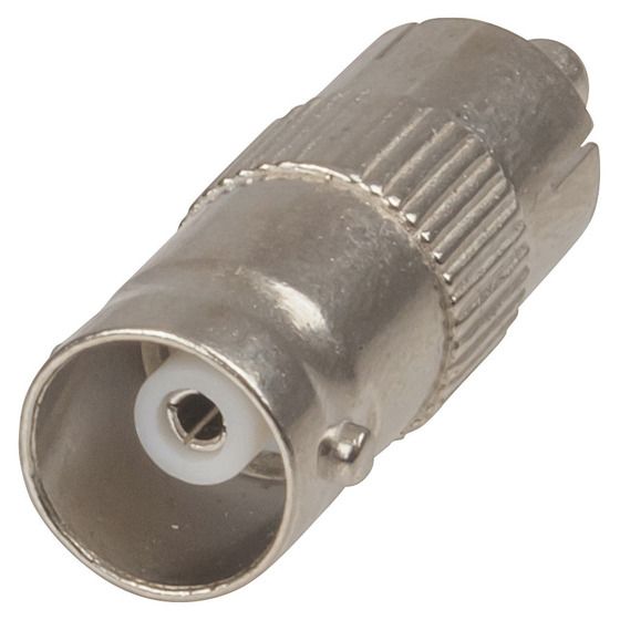 RCA Plug to BNC Female Adaptor | Coaxial Video & CCTV Connector