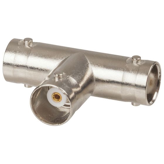 JAYCAR BNC T Adaptor – Split One Coaxial Signal Into Two Outputs (PA3660)