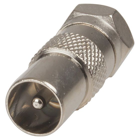 Jaycar F59 Plug to PAL (Belling-Lee) Plug Adaptor – Coaxial TV & Antenna Connector