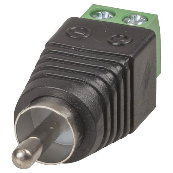 Jaycar RCA Plug with Screw Terminals – Male Audio/Video Connector, No Tools Required