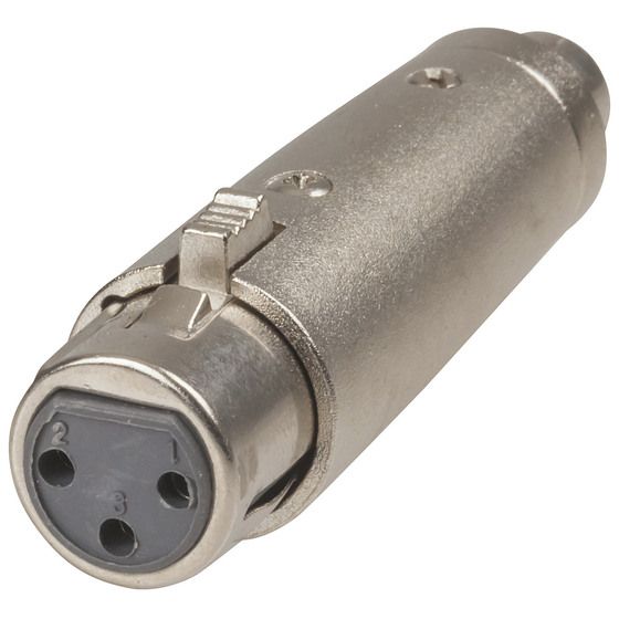 3 PIN XLR TYPE SOCKET TO RCA PLUG ADAPTOR