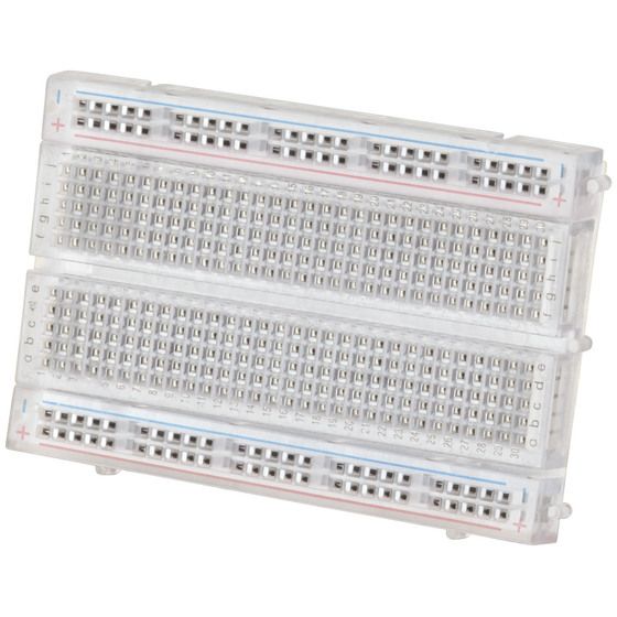 Jaycar Arduino-Compatible Breadboard – 400 Tie Points, Mid-Size