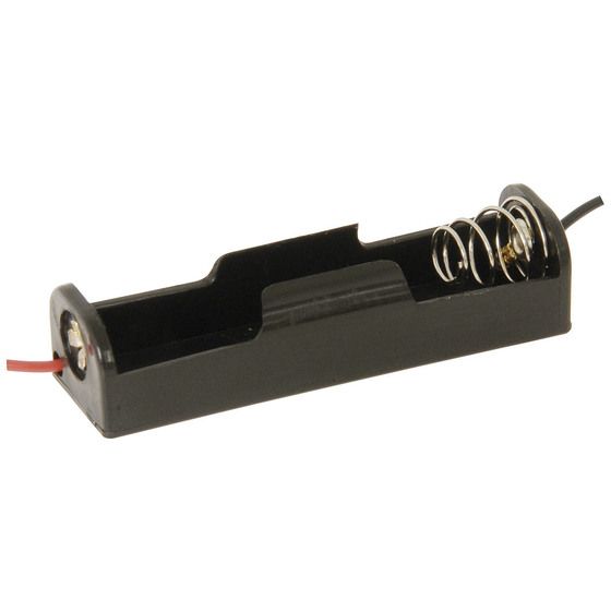 Jaycar 1 x AA Battery Holder – Nickel-Plated Terminals (PH9203)