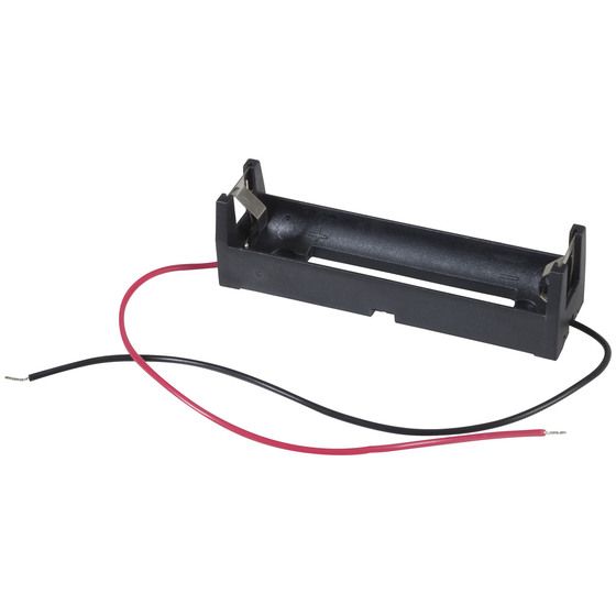 Jaycar Single 18650 Battery Holder – ABS Plastic, 150mm Leads