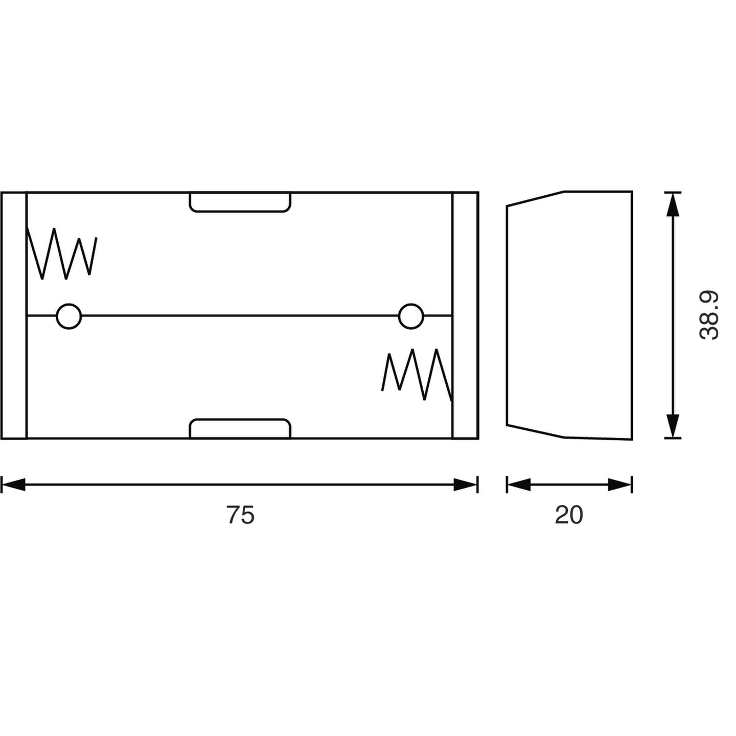 Dual 18650 Battery Holder