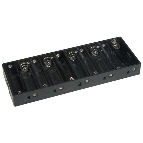 Jaycar 10 x AA Side-by-Side Battery Holder – Nickel-Plated Terminals