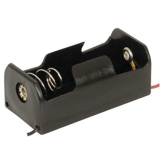 Jaycar 1 x C Cell Battery Holder – Nickel-Plated Terminals