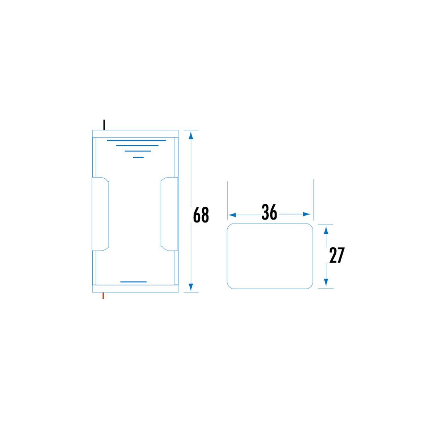 1 x D Cell Battery Holder