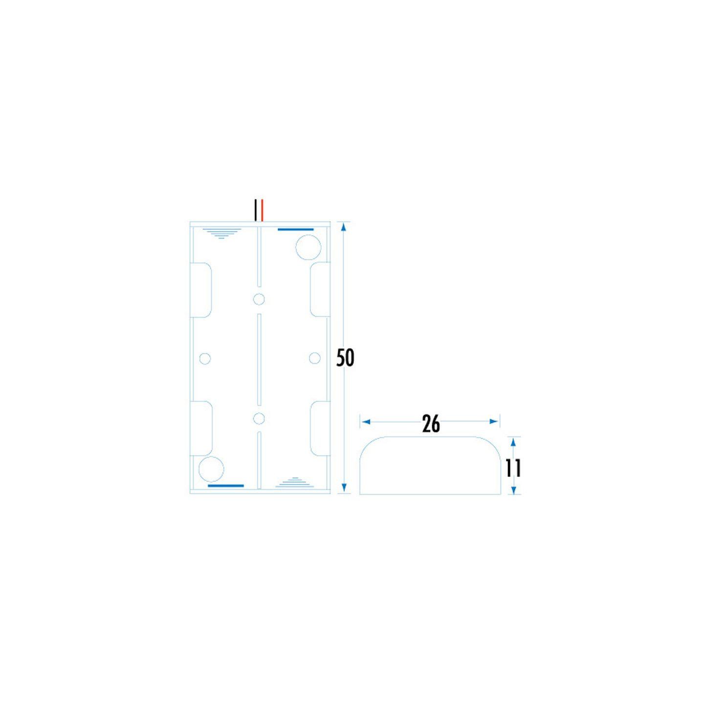 2 X AAA Cell Battery Holder