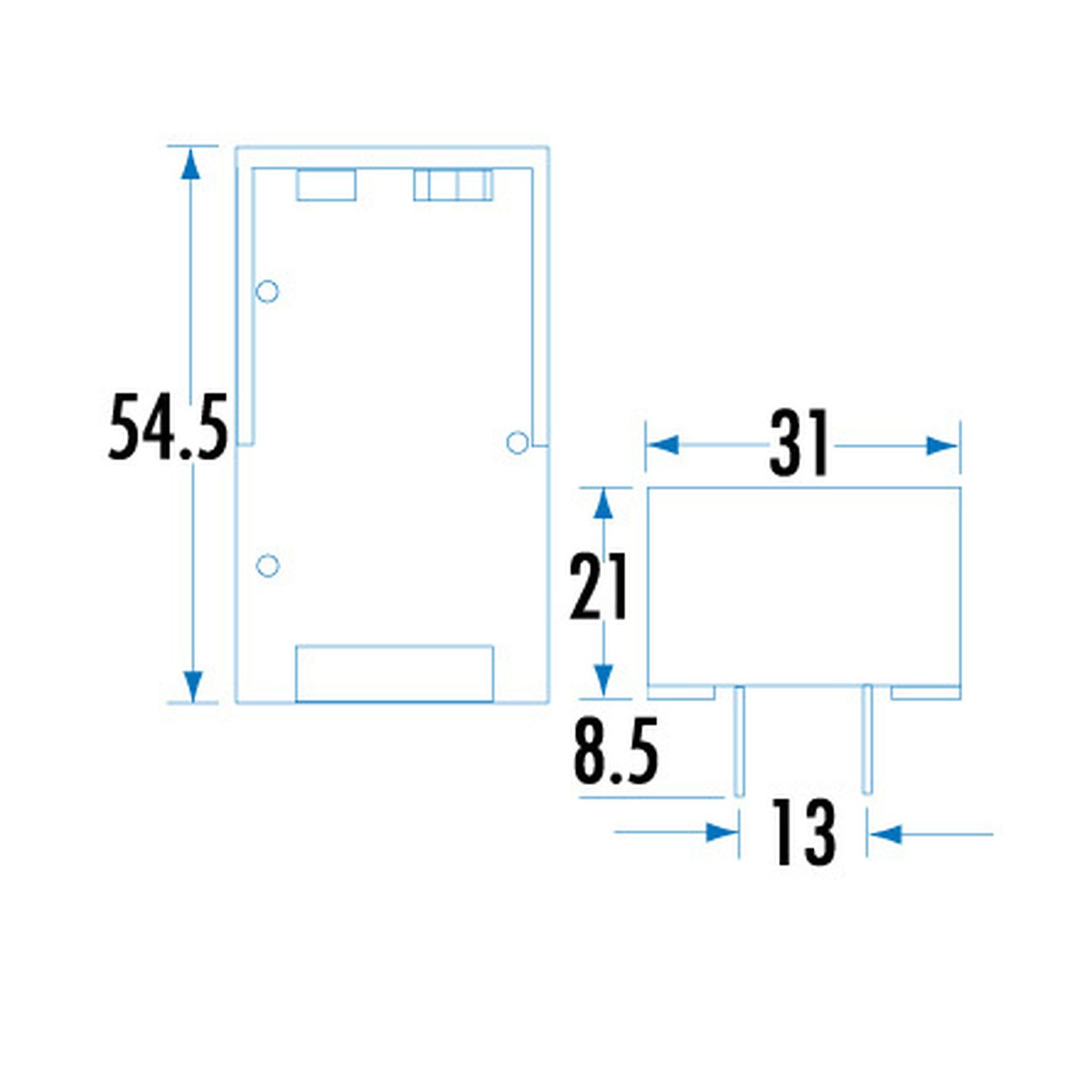 PC Mount 9V Battery Holder