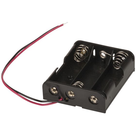 3 X AA SIDE BY SIDE FLAT BATTERY HOLDER