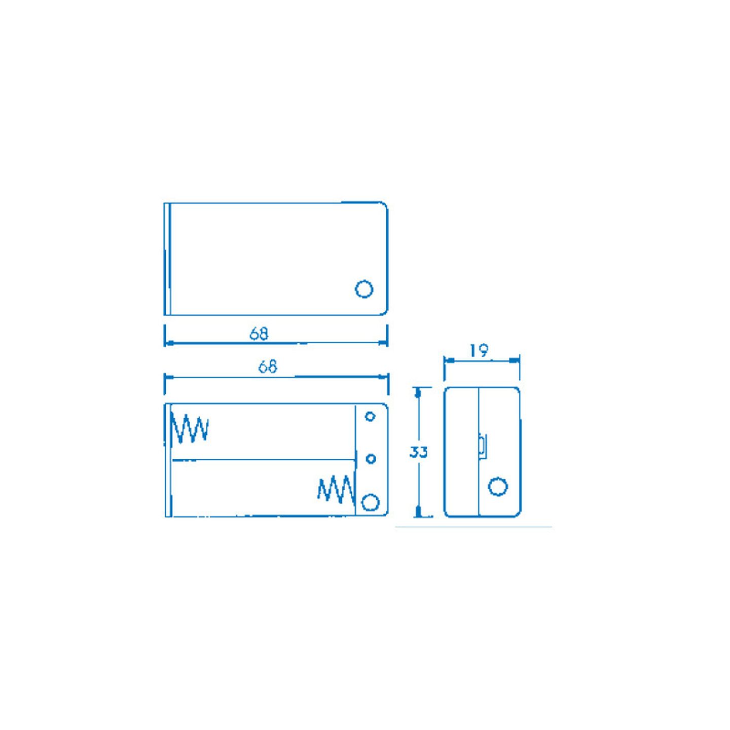 2AA Switched Battery Enclosure