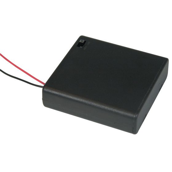4AA SWITCHED BATTERY ENCLOSURE