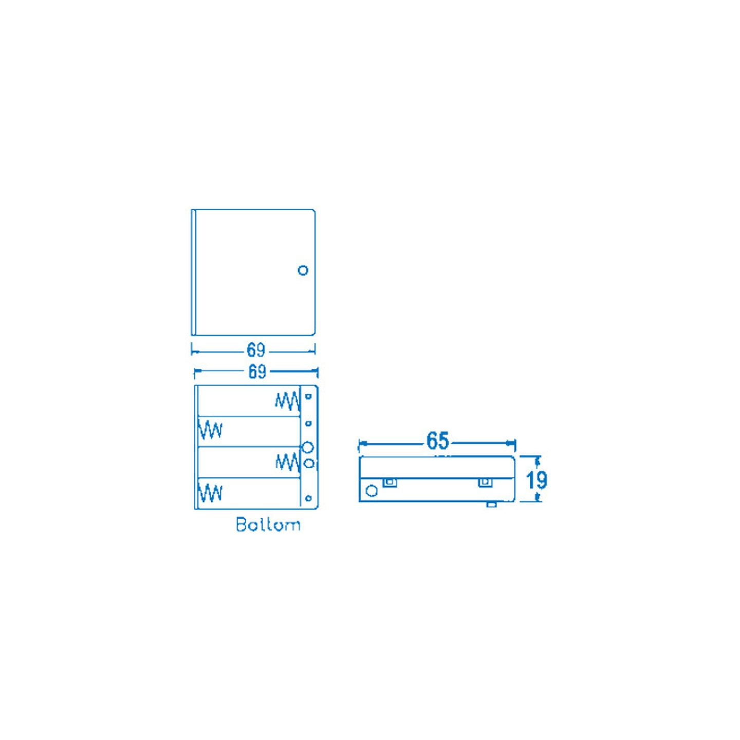 4AA Switched Battery Enclosure