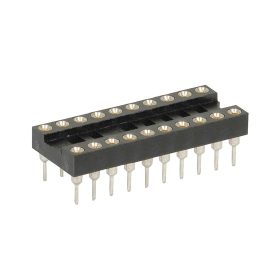20 PIN GOLD INSERT MACHINED PIN IC SOCKET