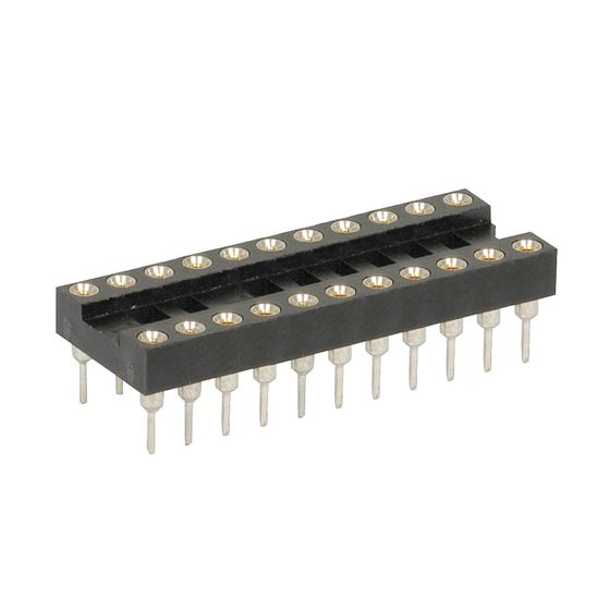 22 Way Gold Insert Machined Pin IC Socket | Jaycar PI6462
