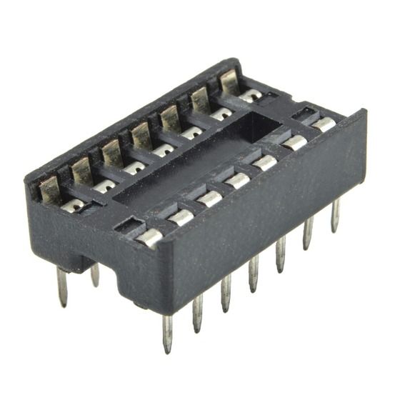 14 Pin Production IC Socket – Solder Tail, Tin Plated | JAYCAR PI6501