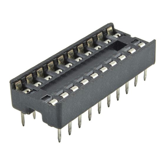 20 Pin Production IC Socket – Solder Tail, Tin Plated | JAYCAR PI6504