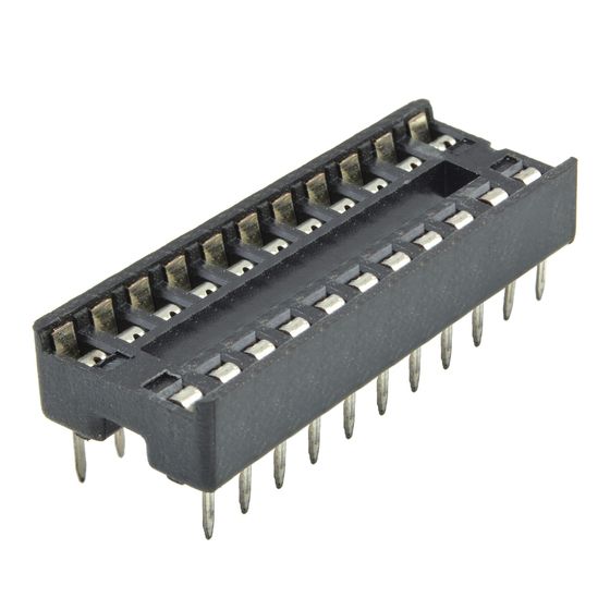 22 Pin Production IC Socket – Solder Tail, Tin Plated | JAYCAR PI6505