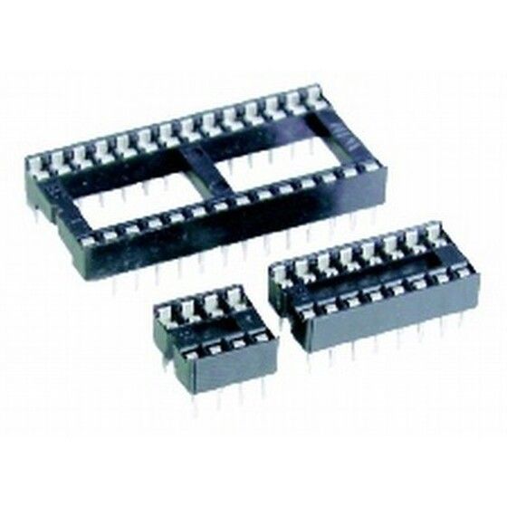 Jaycar 28 Pin IC Socket 600mil Pitch – Solder Tail, Tin Plated Phosphor Bronze or Beryllium Copper