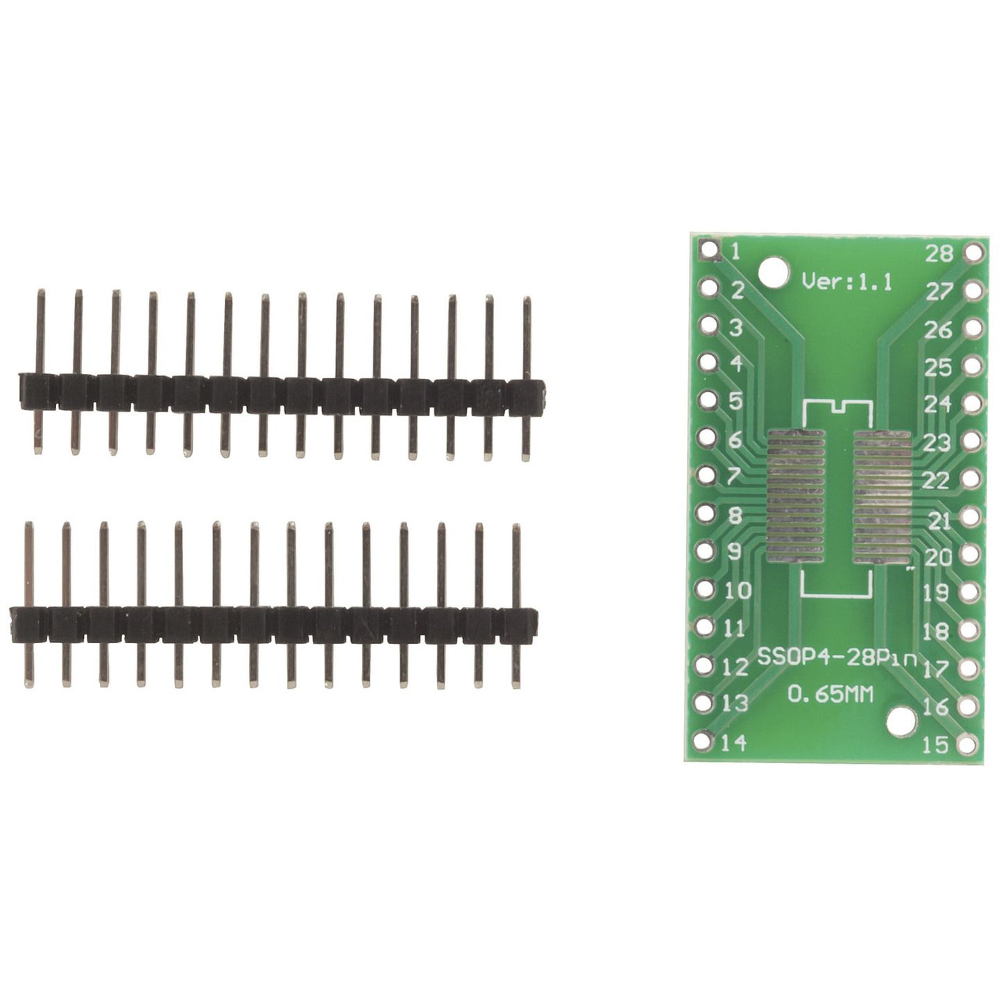 28 pin SOIC/SOP to DIP Breadboard Adaptor