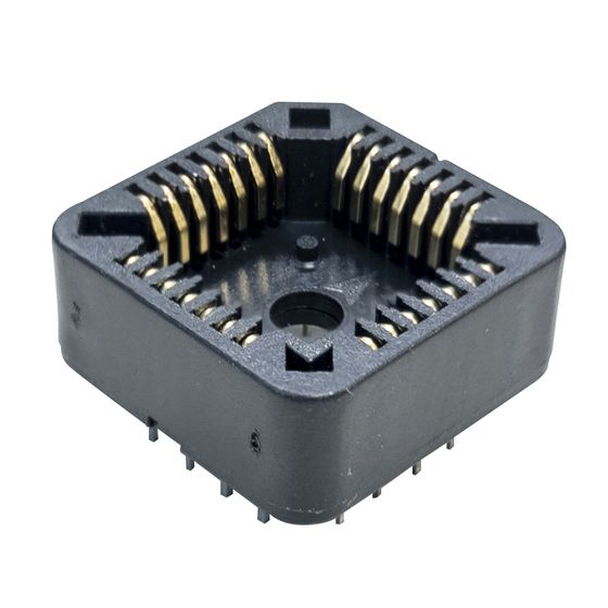 Jaycar 28 Pin PLCC Socket – Gold-Plated Phosphor Bronze Contacts