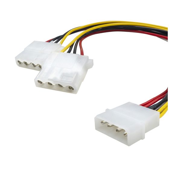 Jaycar 4 Pin Power Splitter Cable for PCs – 1 Molex to 2 HDD Sockets